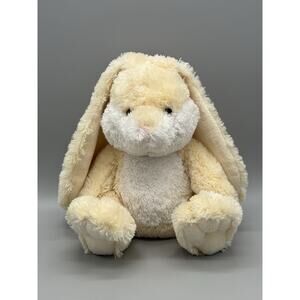 Cuddle Factory Beige Bunny Rabbit Plush 14” Stuffed Animal Long Floppy Ears